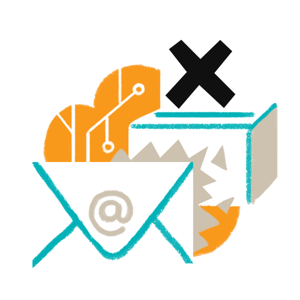 illustrated mail and box